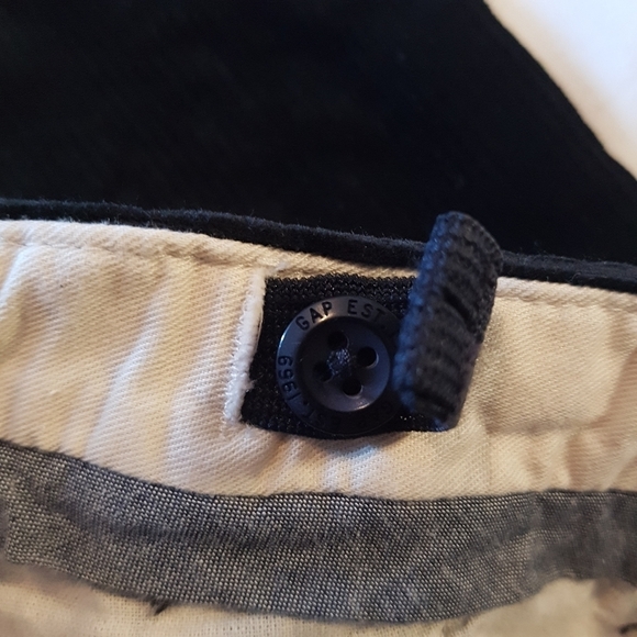 GAP boys size 10 black corduroy pants, adjustable waist, winter weight, New - Picture 3 of 6